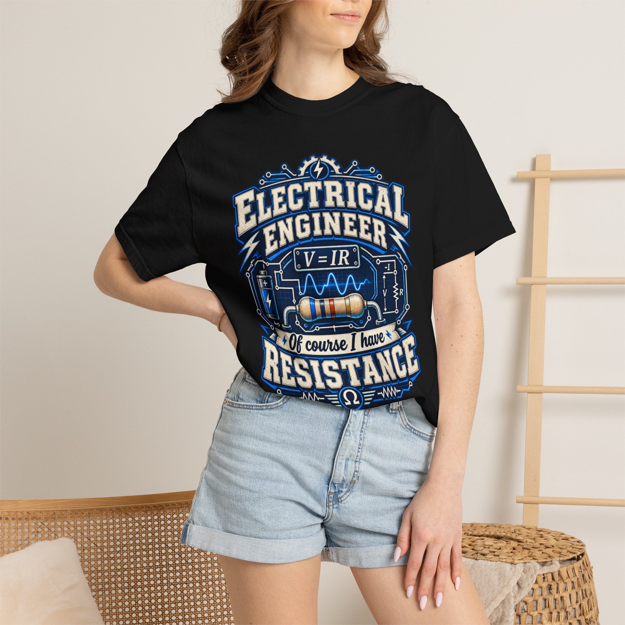 Electrical Engineer T-Shirt — “Of Course I Have Resistance” Vintage Tech Tee